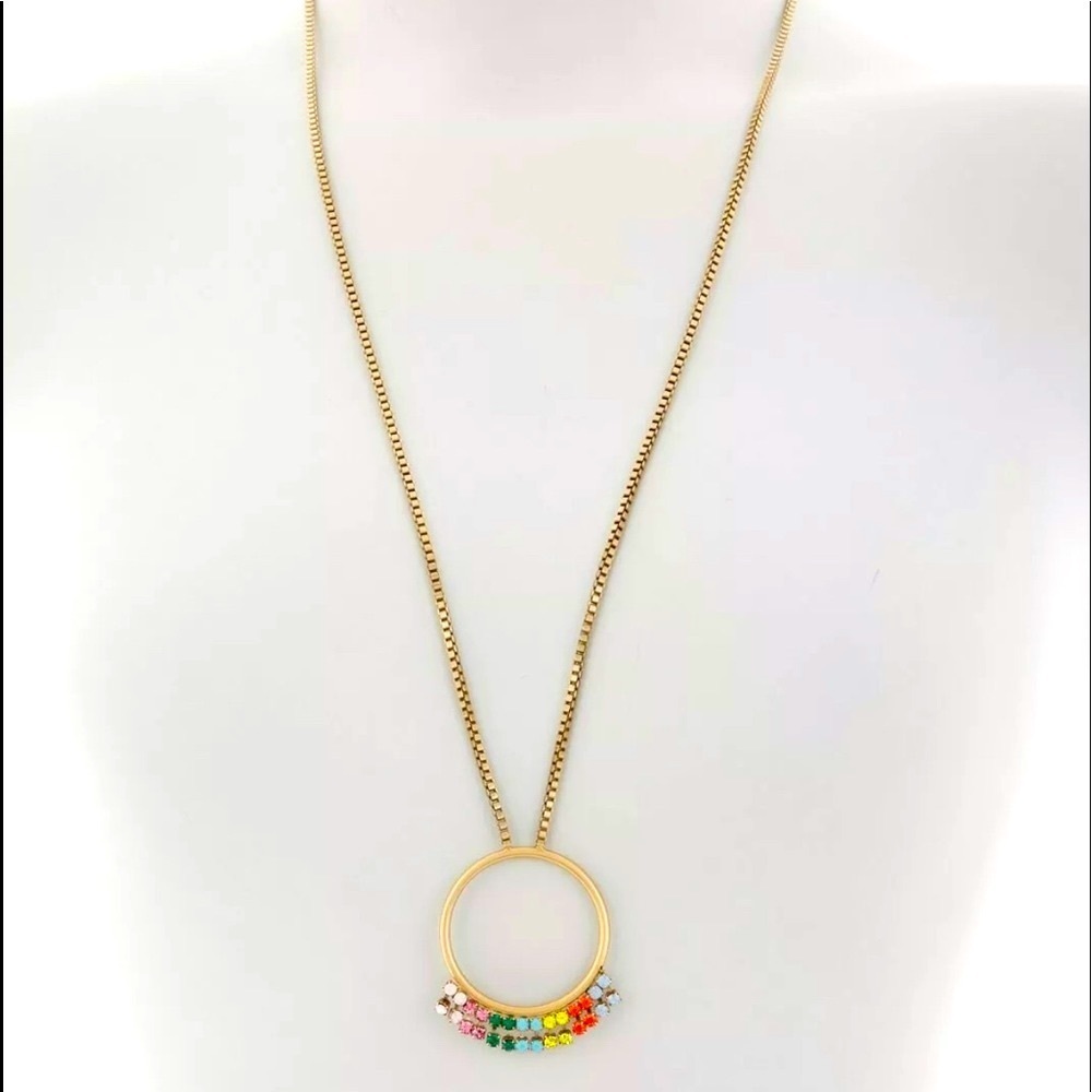 Loren Hope -Emma Pendant Lobster Clasp Colorful Crystals Necklace — image 5 of 6